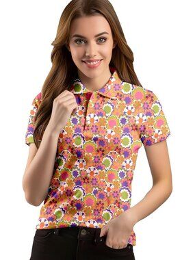 Women colour full  Short Sleeve Quick Dry Tennis Shirts Athletic Yoga Tops Fit